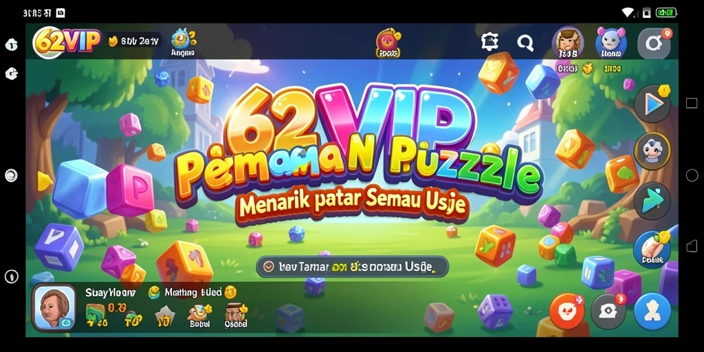 Screenshot gameplay 62VIP yang menunjukkan puzzle menantang.