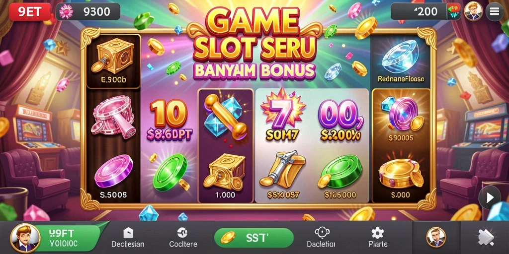 Tampilan gameplay seru dari 9ET yang penuh dengan bonus menarik.