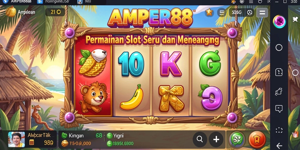 Gameplay Slot yang menarik dan penuh warna di AMPER88.