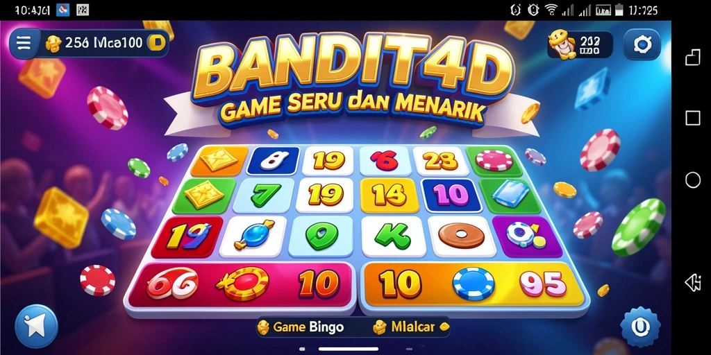 Tampilan menarik dari gameplay Bingo di BANDIT4D.