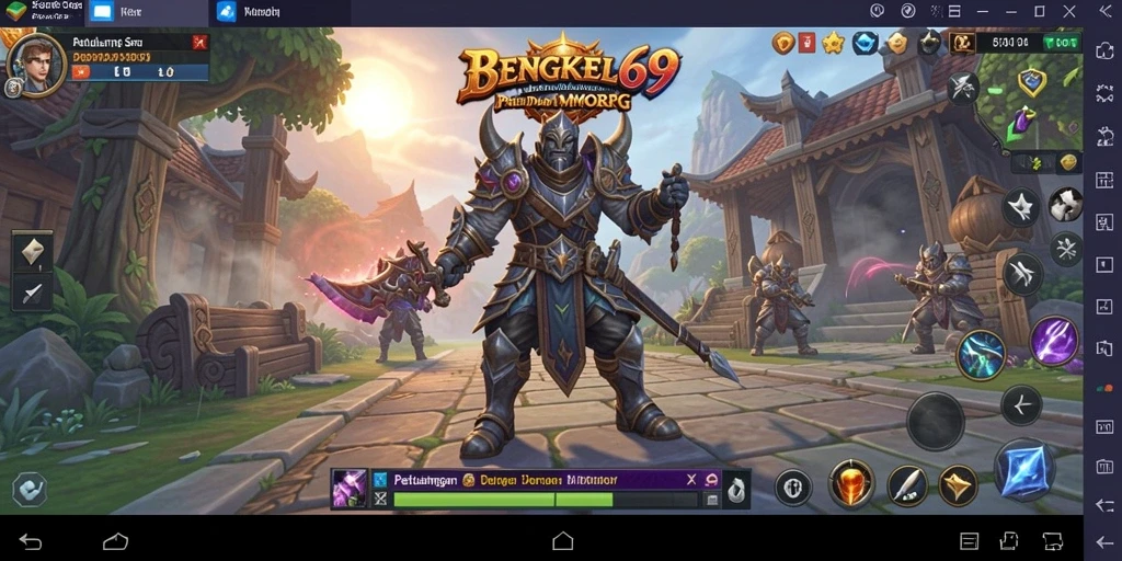 Tangkapan layar gameplay menampilkan aksi seru di dunia MMORPG.