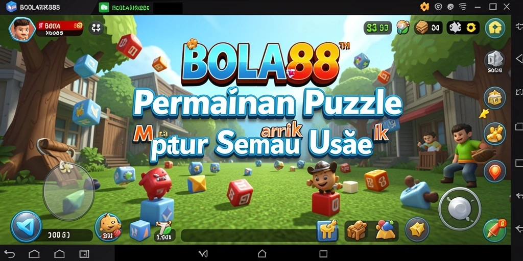 Tampilan gameplay <strong>BOLA88</strong> menantang dengan berbagai teka-teki menarik.