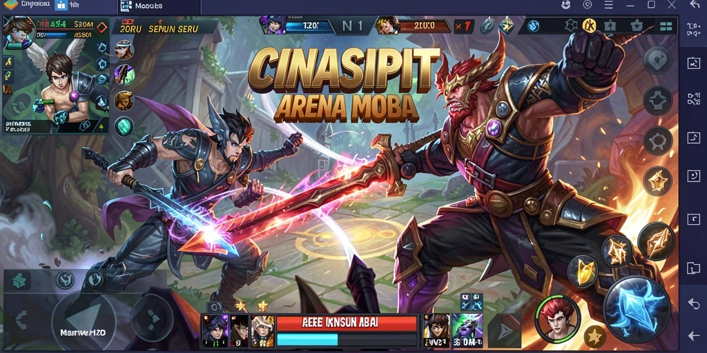 Tampilan grafis gameplay CINASIPIT yang menakjubkan.