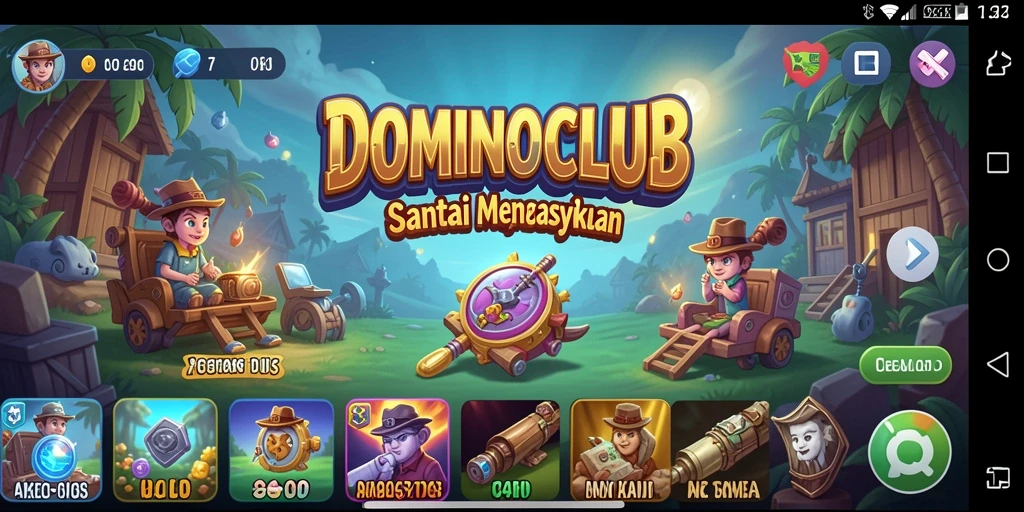 Tampilan gameplay dari DOMINOCLUB yang seru dan menantang.