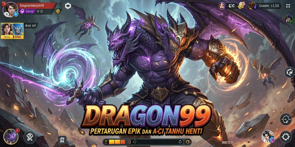 Tangkapan layar dari gameplay Action yang seru di DRAGON99.