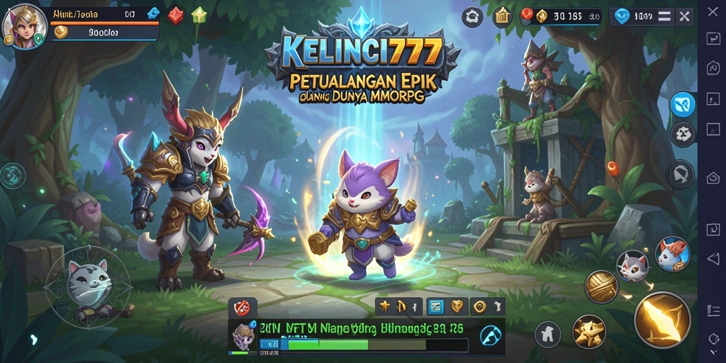 Tampilan gameplay mendebarkan dalam KELINCI777 dengan aksi pertarungan yang intens.