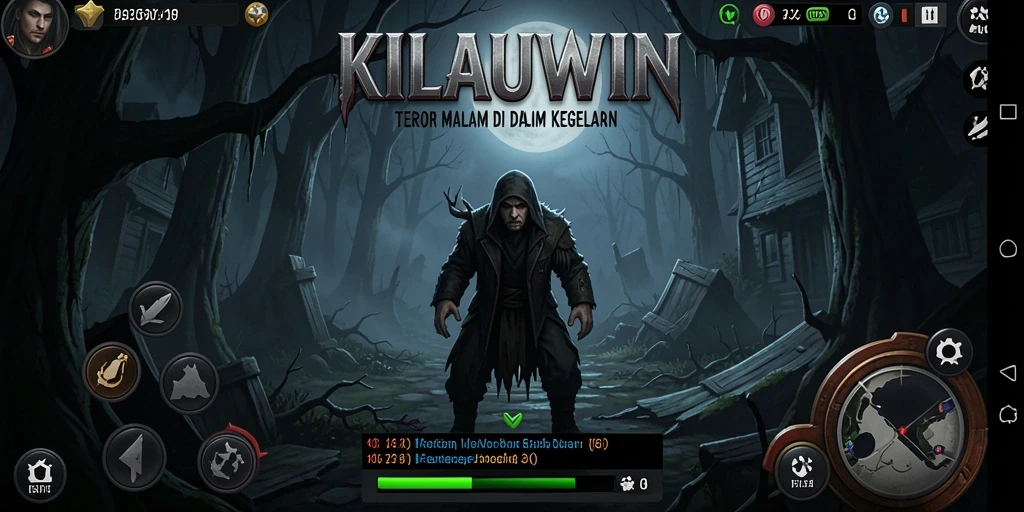 Screenshot menampilkan momen mencekam dalam KILAUWIN saat karakter menghadapi ketakutan.