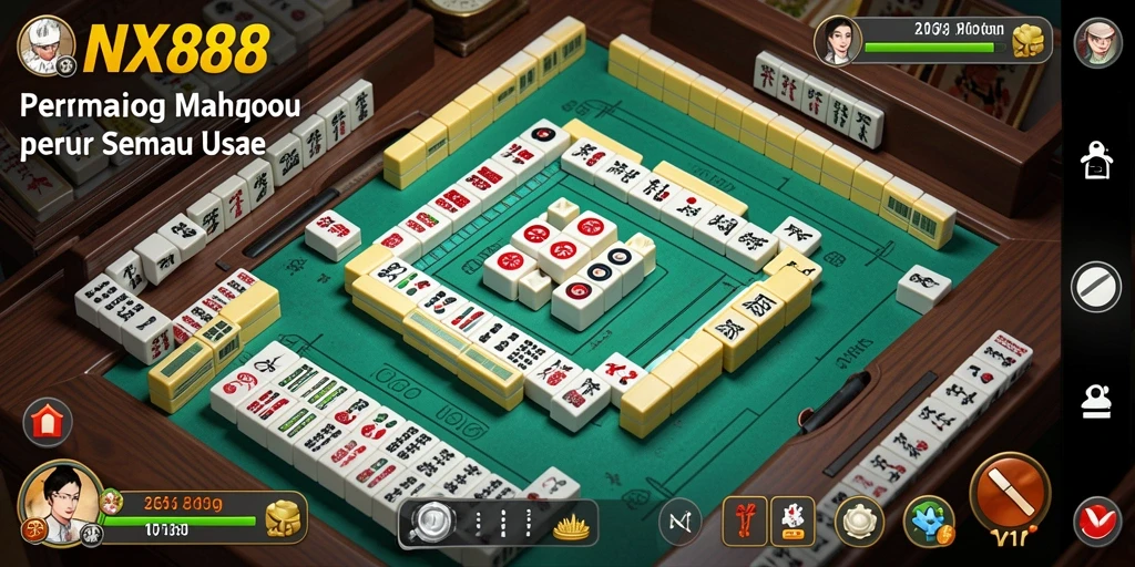 Tampilan gameplay menarik dari permainan Mahjong NX888.