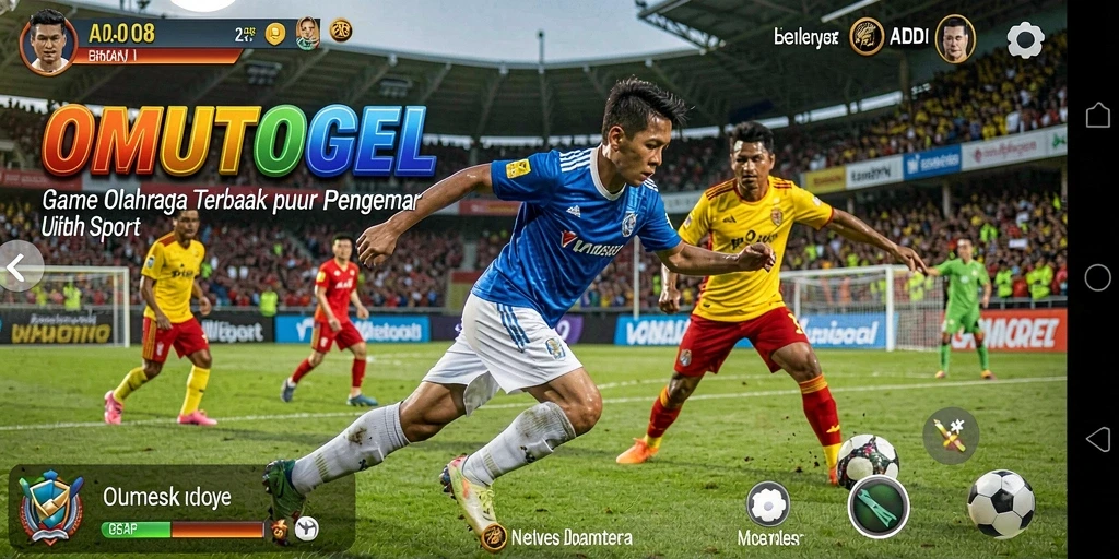 Tangkapan layar permainan OMUTOGEL menampilkan aksi seru dalam berbagai olahraga.