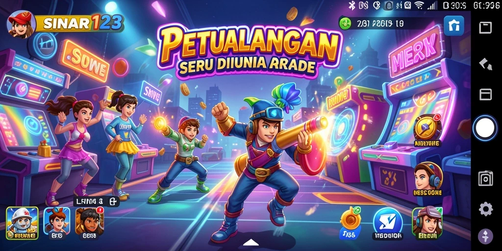 Screenshot utama SINAR123 menunjukkan aksi gameplay yang seru dan menantang.