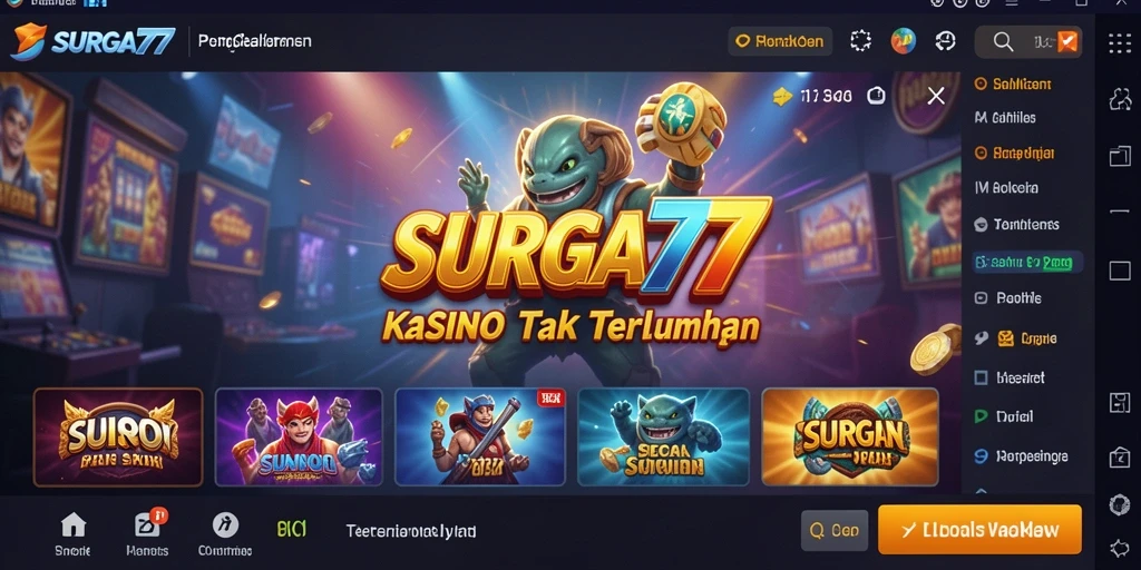 Tampilan menarik dari gameplay Kasino SURGA77 yang mendebarkan.